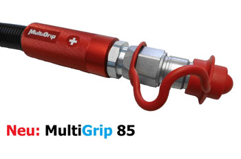 Neu: MultiGrip85 - Handgriff und farbliche Kennzeichnung von Hydraulikschlauchleitungen als Baukastensystem